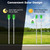 5 Pack Solar Driveway Markers, 37'' Solar Powered Driveway Warning Lights, Driveway Markers Lights with Detachable Poles Stakes, Reflective Driveway Markers for Snow Road Night Drive