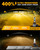Auxbeam H10 9140 9145 Fog Lights, 10000LM Yellow, 9040 9045 Offroad Light or Fog Light