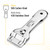 Bates- Metal Razor Blade Scraper Tool, 2 Pack, Carbon Steel Blades, Stainless Steel Body, Heavy-Duty Cleaning Razor Scraper Tool