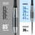 Harrows Bomber Darts, 85% Tungsten Steel Tip Darts Set 21g, 23g, 25g & 27g - Includes High-Grade Shafts, Aerodynamic Dart Flights & Convenient Travel Case (27gm)