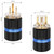 Monosaudio HiFi Power Plug Pure Copper 15A/125V 10A/250V IEC C13/C15 Power Connector Hi-end Audio Power Plug for DIY Audiophile Power Cord HiFi Audio AC Power Cable(Gold Plated)（M105G/F105G）