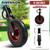 Soiiw Gate Wheel 8 Inch for Farm Gate Metal Swing Gate Suits 1-3/8" Thru 2" Gate Frames to Prevent Dragging for Chain Link Fence Sliding Gate Casters 330lb Capacity