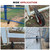 Soiiw Gate Wheel 8 Inch for Farm Gate Metal Swing Gate Suits 1-3/8" Thru 2" Gate Frames to Prevent Dragging for Chain Link Fence Sliding Gate Casters 330lb Capacity