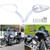 8mm/10mm Rearview Side Mirrors Chrome Skull Teardrop for Harley Dyna Electra Glide Street Glide Road King Softail