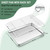 Homikit Baking Sheet with Wire Rack Set (1 Pan+1 Rack), 16" x 12" Stainless Steel Cookie Bacon Pan for Oven, Nonstick Jelly Roll Pan Baking Tray with Grid Cooling Rack for Cook Roast, Dishwasher Safe