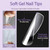 AddFavor Medium Square Nail Tips, 420pcs Gel Nail Tips Square Medium Fake Nails, Full Cover Clear Gel Tips 15 Size Acrylic Nails Tips for Nail Extensions, Press on Nails Making