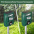 2 Pack Solar Ultrasonic Animal Repellent Outdoor, Motion Activated Cat Dog Deer Squirrel Deterrent with Flashing Light & PIR Sensor, Waterproof Repeller for Garden Yard Farm