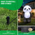 6 Feet Tall Inflatable Panda Decorations – Blow Up Outdoor Lawn Decor with LED Light, Cute Standing Panda Inflatable for Yard, Outside, Indoor, Holiday Party and Christmas Decorations
