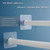 2Pack Shower Curtain Rod Holder, Upgraded Adhesive No Drill Tension Curtain Rod Brackets for Bathroom, Universal Bathroom Shower Rod Retainer (Fit rod diameter lower 3.2cm)