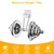 Adhesive Shower Curtain Rod Holder, 6 Pack Curtain Rod Bracket with Adhesive Pieces No Drilling Spring Tension Rod Retainer for Bathroom Kitchen Bookshelf| Rod End Diameter Within 0.86inch
