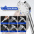 Bathtub Faucet Shower Head Sink with 79" Hose, Tub Faucet Sink Hose Sprayer Attachment Set (8 Adapters) for Bathroom Garden, ON/OFF 6 Modes High Pressure Handheld Shower Extension Kit, Removable