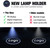 LOWEEY Car Door Lights,2Pcs Car Door LED Logo Projector Lights,Rechargeable Wireless Car Step Courtesy Welcome Lights Shadow Ghost Lights Fit for All Cars (Including 6 Pairs Logo Slides)