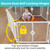 Toddleroo by North States - Superyard Duo Extra Wide Baby Gate & Play Yard: 6 Panel Baby Playpen - Included Wall Mount Kit - Made in USA - 38.5 to 201 Inches Wide - 26 Inches Tall - Light Gray