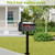Heavy Duty 3-inch pier Base Mount Adapter, Suitable for Metal Black Outdoor Column Bracket Base for Column Lights, mailboxes, lamp Posts, and flagpoles