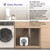 110V-120V 1440-1500W Small Under Sink Tank 2.5 Gallon Water Heater Hot Storage,Mini Instant Electric RV TR Trailer Kitchen Compact,Food Truck 2 PCs 16” Long 1/2”FIP Stainless Steel Hose (BI-2.5)