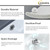 KARAMAG 14 Inch Small Undermount Bathroom Sink Rectangle Undermount Sink White Ceramic Under Counter Bathroom Sinks with Overflow (14.4"x12.7")