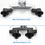 Aolemi Wall Mount 3-3/8 Inch Adapter Oil Rubbed Bronze Claw Foot Bathtub Faucet Adjustable Swing Arms Eccentric Screw Plus Size 2 Pack
