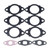 Hconcet New Exhaust Manifold Gaskets with Bolts Compatible with Cummins ISL, ISL-G, QSL, ISC, QSC, 8.3L, 8.9L, Replaces 3937479