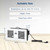 ALORAIR 300 CFM Room to Room Air Transfer Fan Vent Fan, Two-Way Reversible Through Wall Ventilation Fan, Dual Fan, Remote Control Temperature Control, Quiet Circulation for Kitchen, Bathroom, Laundry
