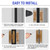 LOPYXBR 2 PCS 6 Inch Hidden Door Hinge Heavy Duty Invisible Hinges Gold Concealed Door Hinge 180 Degree 3-Way Adjustable Butt Hinge, 88 Lb Load Capacity(6 x 2.5 x 1)