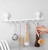 AIZESI Tension Rod 18-36 inch，1Pcs White Adjustable Tension Curtain Rod No Drilling Small Tension Rod Spring Tension Curtain Rod Expandable Curtain Rod