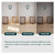 Semiocthome Walnut Dog Gates for Doorways, 6-Panel Freestanding Dog Gate Indoor for the House Stairs, 24" H Foldable Wooden Pet Gates with 4PCS Metal Stands, Expands Up to 110" (W)
