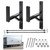 ZSHIGANMA 2/4 Racks Trailer Ladder Rack, Heavy Duty Steel Ladder Rack with Elastic Ropes for Truck, Open and Enclosed Trailer Side Wall Mount (Black) (2)