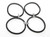 NB-101B,NB-WL012-23,NB-WL088-02,NBR-0601,NB-101 Gaskets Suitable For NutriBullet Blender Blade 4 Packs With Free For 3 Shock Pads