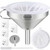 5 Inch Stainless Steel Funnel with Strainer and 200 Fine Mesh Filter, Food Grade Metal Funnel, Cooking Oil Filter, Oil Strainer for Deep Fryer, Milk Strainer, Funnels for Kitchen Use Filling Bottles