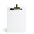 U Brands Glass Dry-Erase Desktop Easel, Tempered Glass, Gold Metal Stand, Removable Clip
