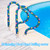 Pool Handrail Cover,4 Feet Swimming Pool Hand Railing Covers with Zipper,Slip Resistant Rail Grip Covers for Swimming Pool Hand Railing,Neoprene Zippered Pool Handrail Cover (Blue, 4ft)