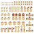 100pcs Brass DOT Air Brake Line Fittings Kit, 1/4" 3/8" 1/2" Compression Air Nylon Tubing Fitting Assortment Kits, for Air Hose & NPT Thread Tube, in Truck & Industrial Air Systems