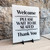 Acrylic 7x8 Please Wait to be Seated Sign - Premium White & Black Wait to be Seated Sign for Hostess Stand - Hostess Signs for Bar Restaurant Supplies & Decor with Adhesives - Made in USA