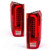HECASA Tail Light Brake Lamps Compatible with 1990-1997 Ford F150/F250/F350/Bronco/F Super Duty Styleside 3D LED Tube Bar LH & RH - Red Lens