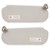 Left & Right Sun Visor for 1999-2014 Chevy Express & GMC Savana 1500, 1999-2019 Express & Savana 2500 3500, Driver & Passenger Side Cream-Grey Sunvisor Replacement 84054688 84054695