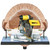 GARVIN Miter Saw Dust Collection Hood with Light, Dust Solution for Table Miter Saw, Chop Saw Hood Dust Collector Attachment, Accessory Holes, with Storage Bag, Fits Most Standard 10" Miter Saws