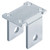 eoere 4 PCS 4 Hole Bolt on Trailer Leaf Spring Hanger Fits 1-3/4" Leaf Spring, Front/Center/Rear Bracket, 2-3/16" Tall