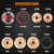 Pomsare 13PCS Angle Grinder Polishing Pad Sanding Disc, Wood Carving Disc Set for 4 1/2 Angle Grinder Attachments, Tungsten Carbide Cutting Wheel Stump Grinder for Wood Grinding, Shaping and Sanding