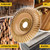 HERZO Wood Carving Wheel Grinder Wheel 5 Inch Wood Shaping Wheel Wood Grinding Shaping Wheel for Angle Grinders with 5/8” Arbor