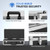 Phenyx Pro Aluminum Alloy Frame Carrying Case with Three-layer Pre-Diced Pick and Pluck Foam, Ideal 8-Channel Wireless Mic Systems Transportation (Size Extra Large 20.4 x 10.2 x 7.9 In)