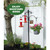 Hummingbird Feeder 10 oz [Set of 2] Glass Feeders for Outdoors, with Built-in Ant Guard - Circular Perch with 5 Feeding Ports - Wide Mouth for Easy Filling/2 Part Base for Easy Cleaning