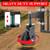 2Pcs 8 Inch Fence Gate Wheels with Brake 2 Install Heavy Duty Gate Wheels for Metal Wooden Gate Sliding Hardware 600lb Capacity 360° Rotation Spring-Loaded Farm Garden Caster Screwdriver Gloves Black