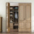 JUBEST 72" Bifold Door Hardware, Folding Door Hardware Sliding Barn Door Hardwares for 4 Doors (18" Each), Top Mounted Bifold Door Kits for Bedroom, Bathroom, Storeroom, Closet, Living Room