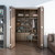 JUBEST 72" Bifold Door Hardware, Folding Door Hardware Sliding Barn Door Hardwares for 4 Doors (18" Each), Top Mounted Bifold Door Kits for Bedroom, Bathroom, Storeroom, Closet, Living Room