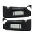 labwork Left Driver and Right Passenger Side Black Sunvisors Sun Visor A Pair with Updated Lights Mirror Replacement for Corvette C6 2005-2013 23142243 23142245