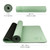 Yoga Mat Non Slip, Eco Friendly Fitness Exercise Mat with Carrying Strap,Pro Yoga Mats for Women,Workout Mats for Home, Pilates and Floor Exercises (Matcha Green/Black, Thickness-8mm)