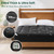 Love's cabin King Mattress Topper Viscose Derived from Bamboo, Thick Pillow Top Mattress Pad with Stretchable Pockets for 8"-20" Mattress, Breathable Cooling Mattress Topper for Hot Sleepers, Black