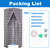 ZVOBUEI Round Shower Curtain Hanging Bathroom Curtains with Storage and Double Zipper Waterproof Portable Shower Curtain Sets for Camping & Outdoor Privacy (Grey, 39"x78")