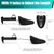 EchoDone 5 Pairs Practical Adjustable Length Men Shoe Tree Shoe Stretcher Boot Holder Shaper Support (Black Color) EchoDone 5 Pairs Practical Adjustable Length Men Shoe Tree Shoe Stretcher Boot Holder Shaper Support (Black Color)