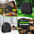 IC ICLOVER 40 Inch Firewood Log Hoop Cover Only, Heavy Duty 600D Oxford, Outdoor Waterproof Round Log Rack Cover, Ring Wood Pile Holder Storage Tarp with Zipper & Wind Proof Buckle & Reflective Strip